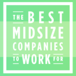 The best midsize companies to work for badge.